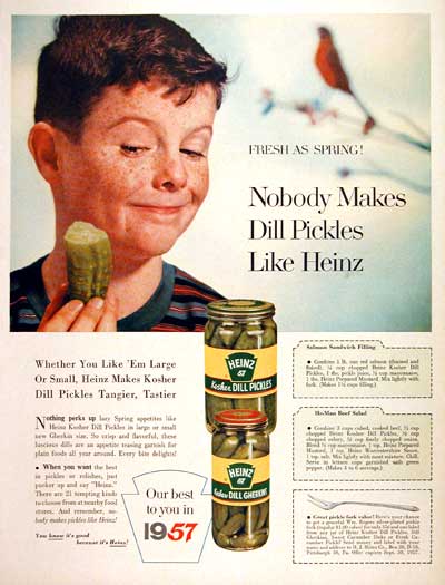 1957 Heinz Kosher Pickles #007182