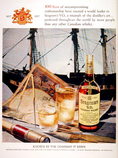 1957 Seagram's V.O. Whiskey #007094