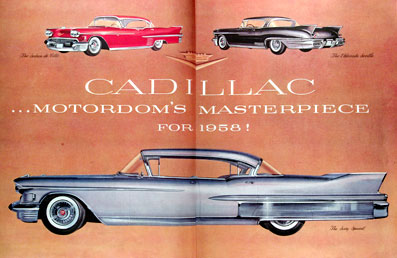 1958 Cadillac Sedan deVille, Eldorado Seville, Sixty Special #014711