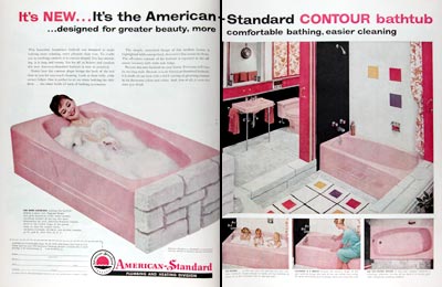 1959 American Standard Contour Bathtub #009404