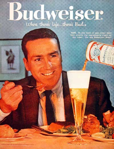 1959 Budweiser Beer #003403