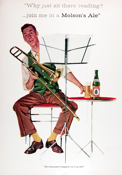 1960 Molson Export Ale Vintage Ad #025352