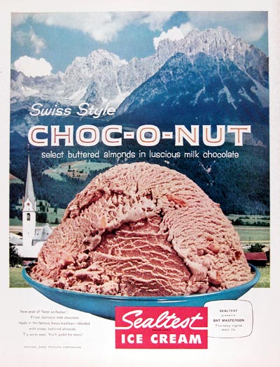 1960 Sealtest Choco-Nut Ice Cream #015418