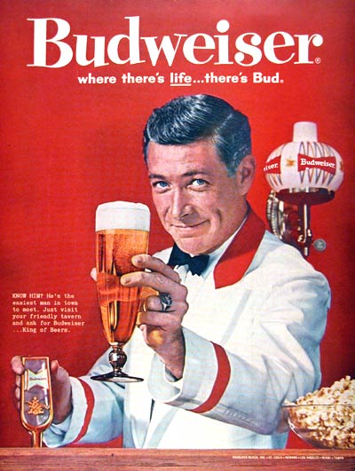 1961 Budweiser Beer #002424