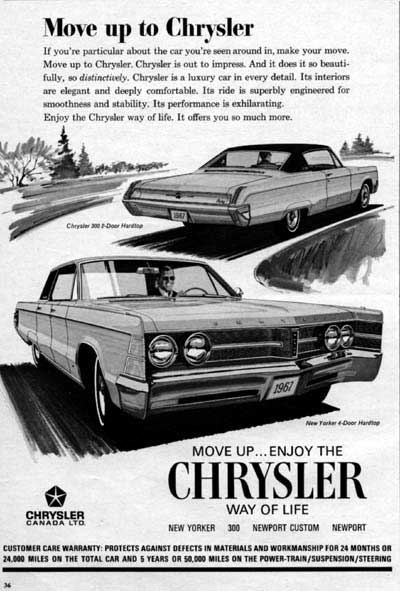 1967 Chrysler 300 & New Yorker #001222