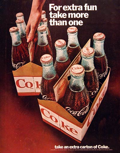 1967 Coca Cola Six Pack #004271