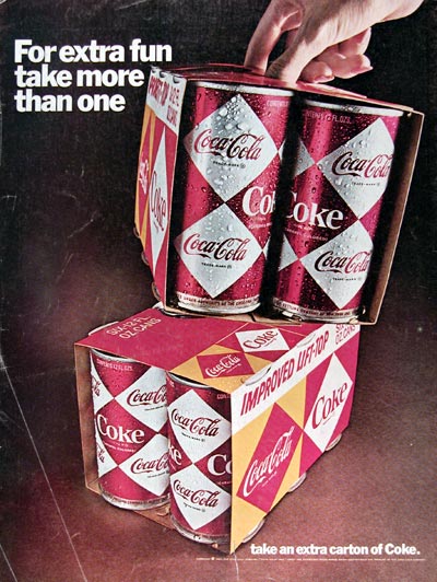 1967 Coca Cola Cans #025163