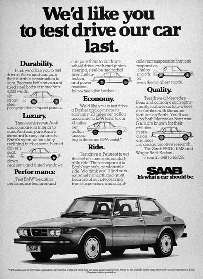 1975 SAAB 99 Coupe #004516