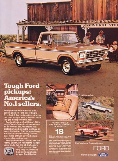 1979 Ford F-100 Pickup Truck #004542