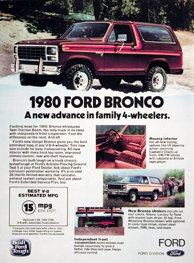 1980 Ford Bronco 4x4 #005902