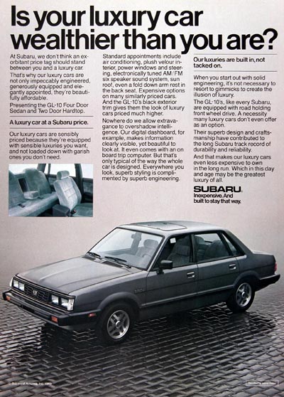1984 Subaru GL-10 Sedan #024008