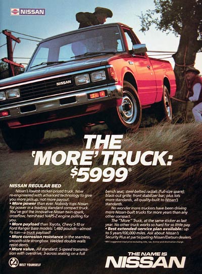 1985 Nissan Pickup Truck #005731