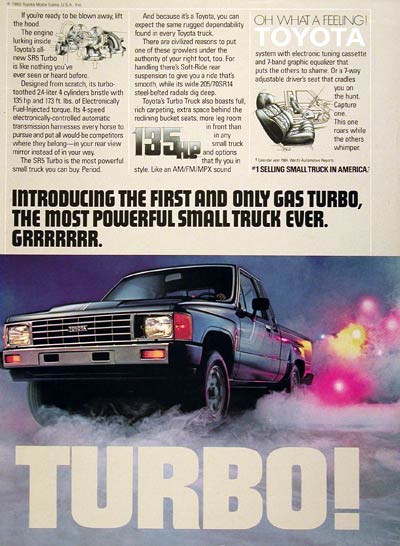1985 Toyota SR5 Turbo Pickup #005747