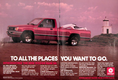 1987 Dodge Ram 50 Vintage Ad #005856