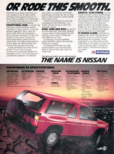 1987 Nissan - Rear View 
