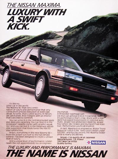 1988 Nissan Maxima SE Sedan #023885