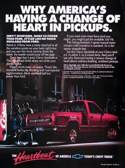 1989 Chevy Sportside 4x4 Pickup Truck #023910