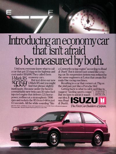 1989 Isuzu I-Mark RS #023933