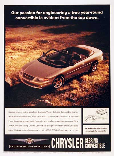 1999 Chrysler Sebring #002998