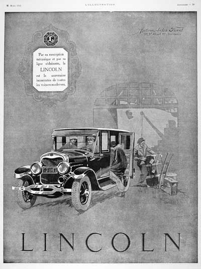 1925 Lincoln Sedan Vintage Ad #000151