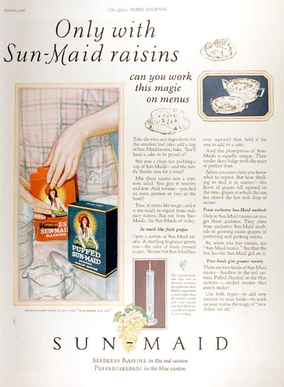 1926 Sun Maid Raisins Vintage Ad #000179