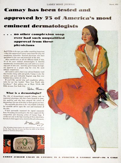 1931 Camay Soap Vintage Ad #000336