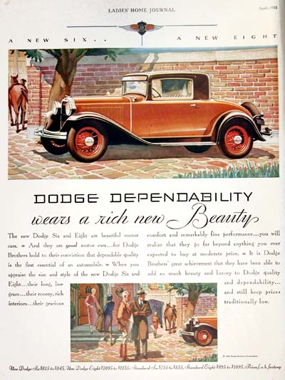 1931 Dodge Coupe Vintage Ad #000346