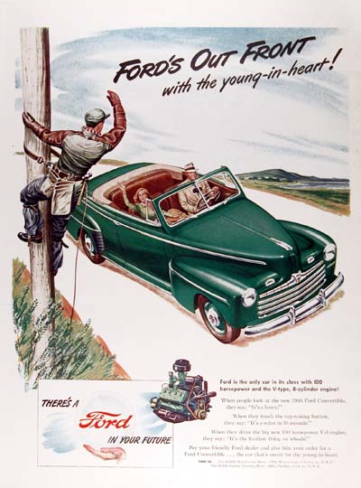 1946 Ford Convertible Classic Ad #000419