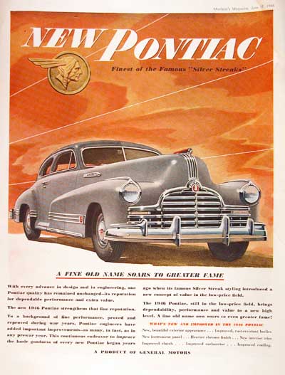 1946 Pontiac Silver Streak Classic Ad #000403