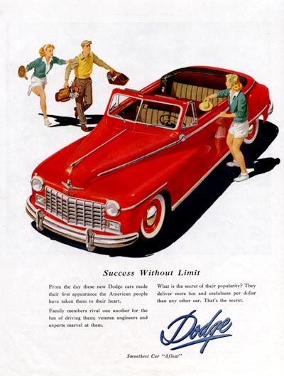 1947 Dodge Convertible Classic Ad #000456