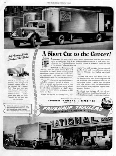 1947 Fruehauf Trailers Classic Ad #000449