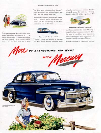 1947 Mercury Coupe Classic Ad #000454
