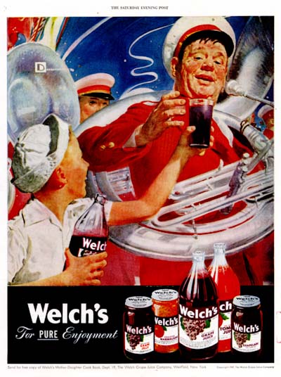 1947 Welch's Grape Juice Vintage Ad