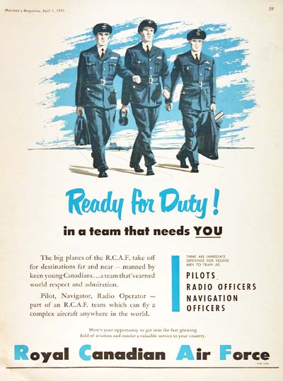 1951 RCAF Recruitement