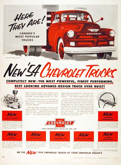 1954 Chevrolet Trucks  #000599