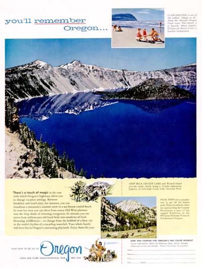 1955 Oregon Tourism