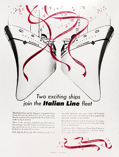 1957 Italian Cruise Lines