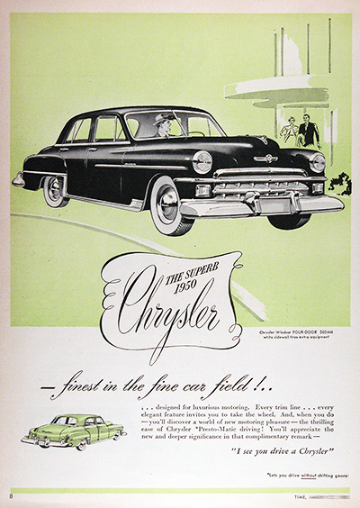 1950 Chrysler Windsor Ad