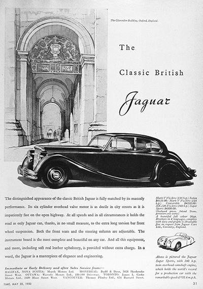 1959 Jaguar Mark V Vintage Ad #025519