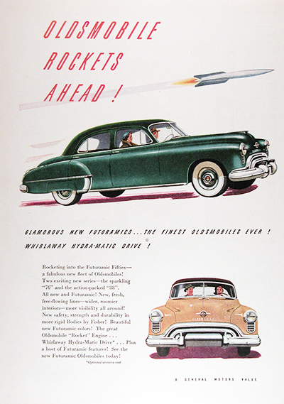 1950 Oldsmobile 76 88 Futuramic Sedan Vintage CDN Ad #025825