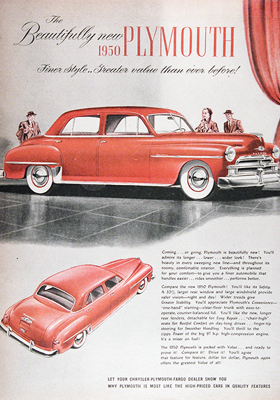 1950 Plymouth Special CDN Vintage Ad