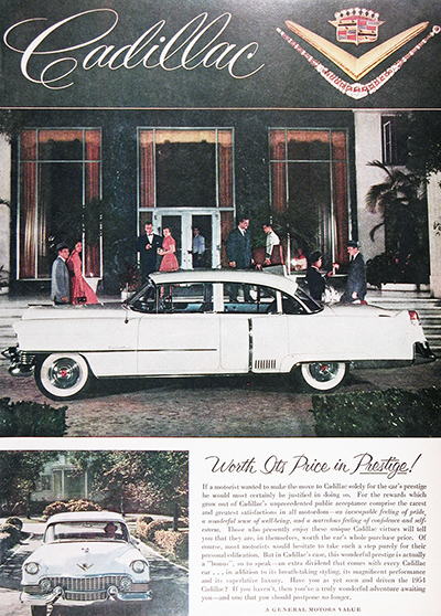 1954 Cadillac Sedan Vintage Ad #025553