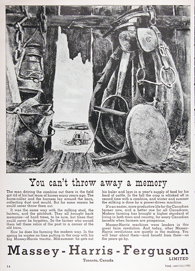 1955 Massey Harris Ferguson Vintage Ad #025595
