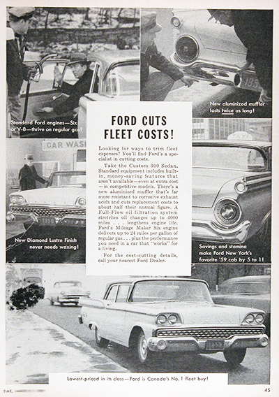 1959 Ford 300 Custom Vintage CDN Ad