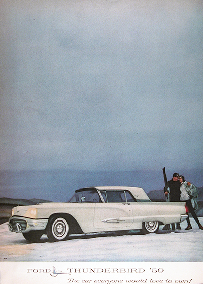 1959 Ford T-Bird Vintage Ad 