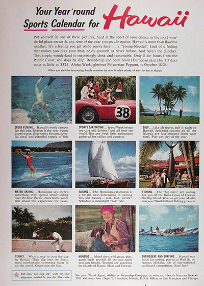 1959 Visit Hawaii Vintage Ad #025694