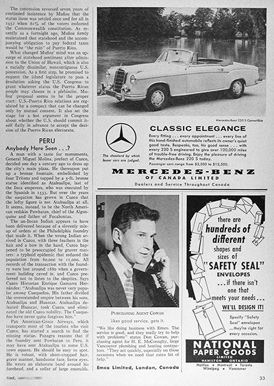 1959 Mercedes Benz 220 S Convertible Vintage Ad #025905