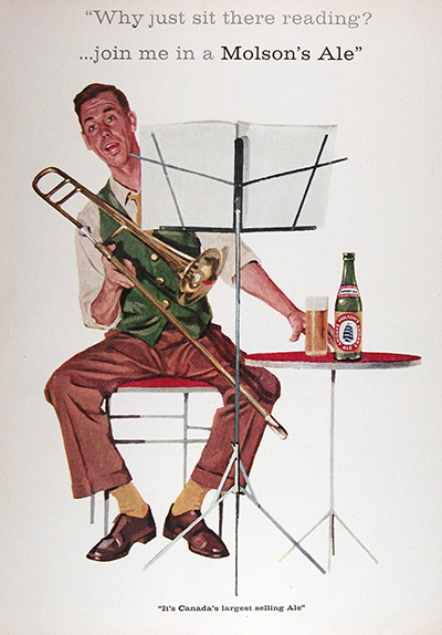 1959 Molson's Export Ale Vintage Ad #025675