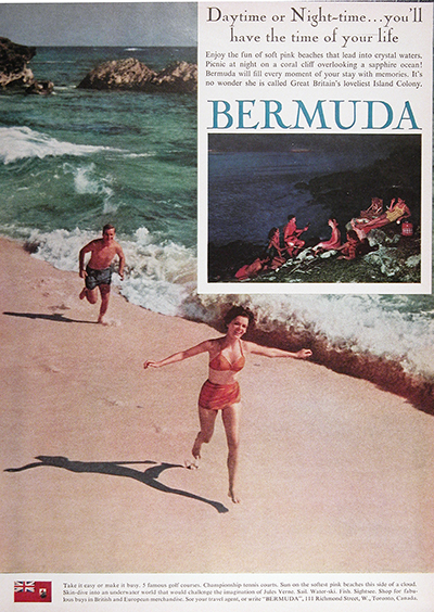 1961 Bermuda Tourism Vintage Ad 