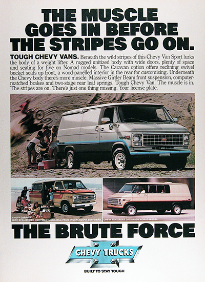 1980 Chevy Sport Vans Vintage Ad #025870